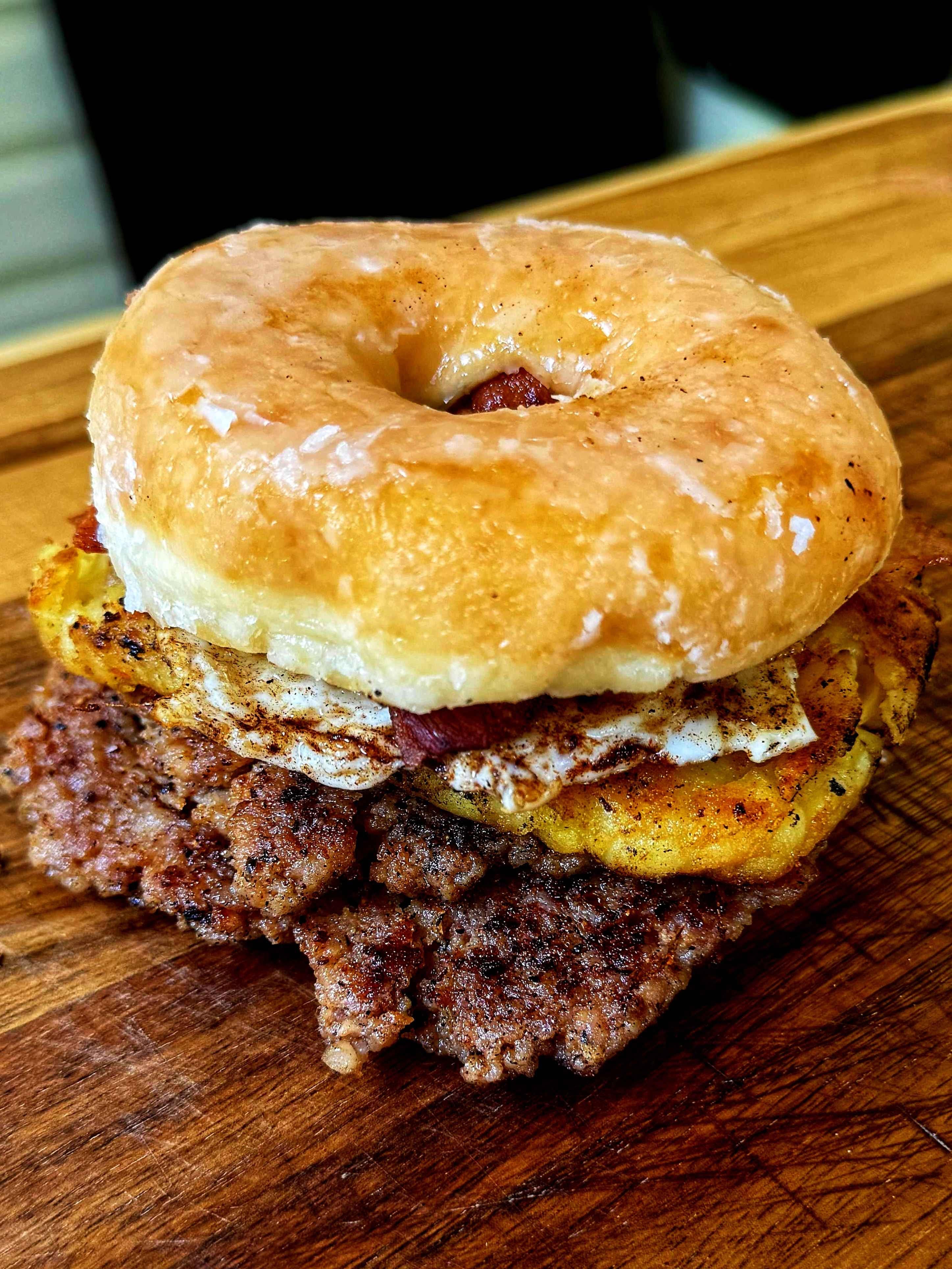 Donut Brunch Burger